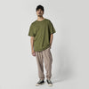 Olivgrünes Concept H1 T-Shirt im Oversized-Fit mit MYSTIC-Logo auf der Brust