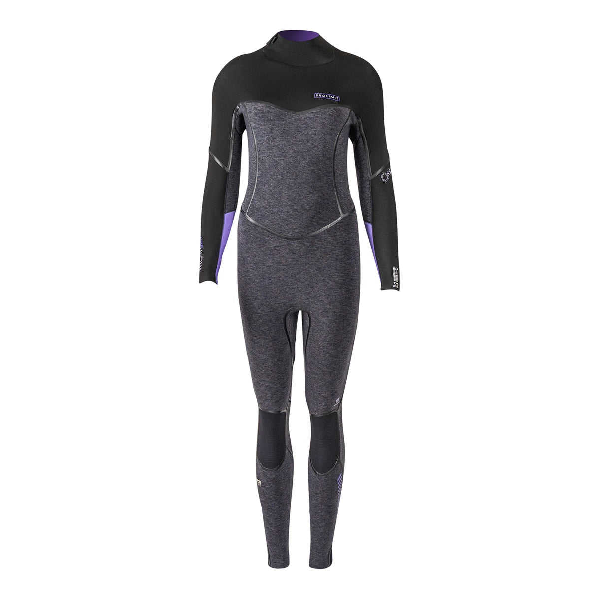 Prolimit Oxygen Steamer V-zip 6/4 Black/Lavender – Ansicht 2