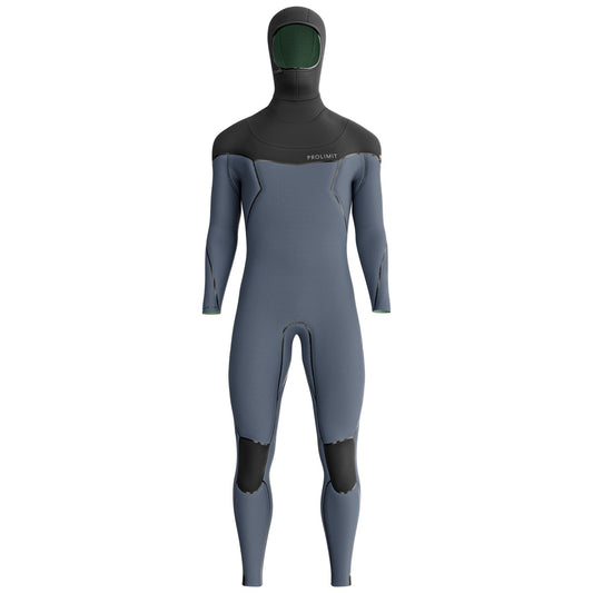 Prolimit Vapor Steamer C-zip 6/4 Hooded Black/Blue – Ansicht 2