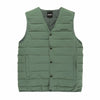 Mystic gesteppte Bodywarmer Warm Sand mit Druckknöpfen und Brustprint