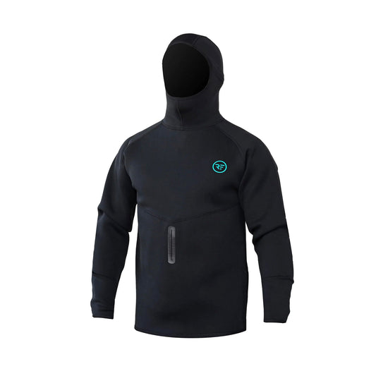 Ride Engine Performance Neoprene Hoodie – Black mit Hakenloch