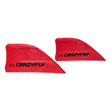 CrazyFly Finnen 5,0 cm – Rot inkl. Schrauben