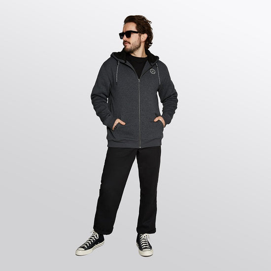 Mystic Sherpa Sweater Asphalt Melee