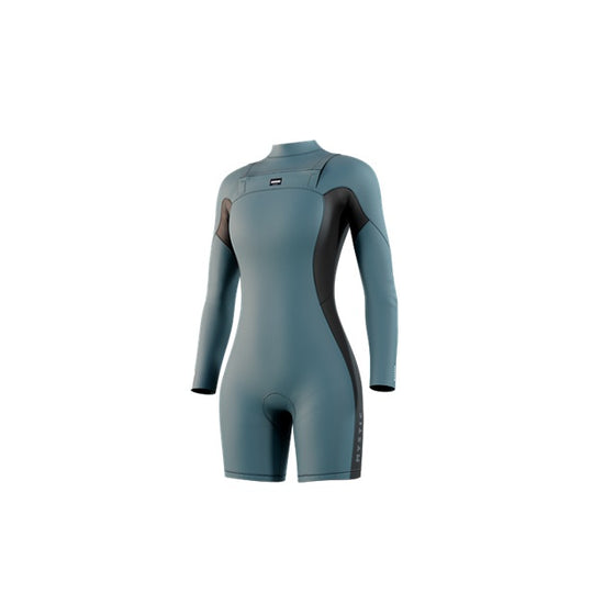 Mystic Haven LS Shorty 3/2mm Fzip Women Teal