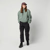 Mystic Teddy Zip Up Sweat Women Frozen Green