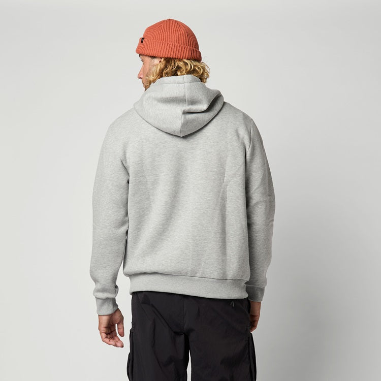 Mystic Icon Hood Sweat Light Grey Melee