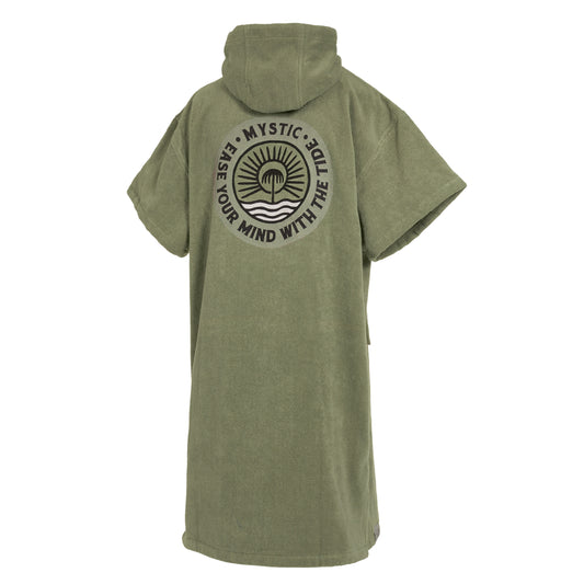 Mystic Poncho Velours Artwork Olive Green