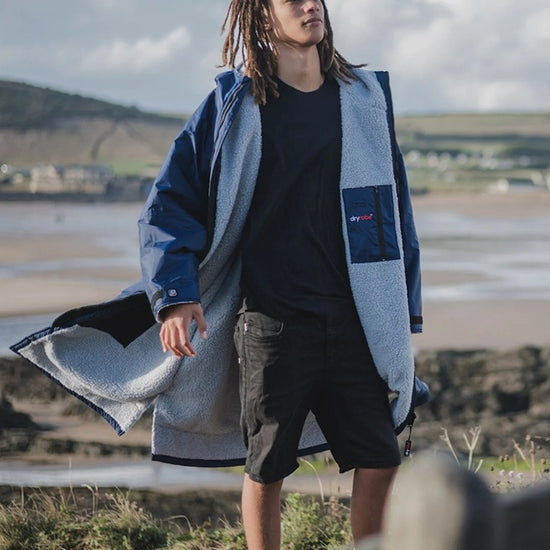 Dryrobe Advance LS Poncho Navy Grey
