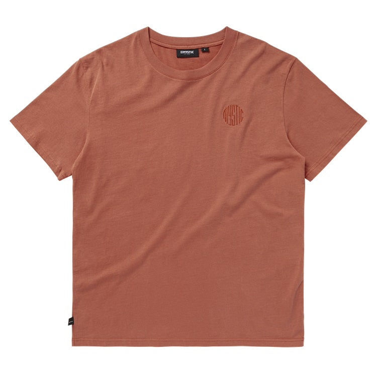Mystic Backwash Tee Raw Coral