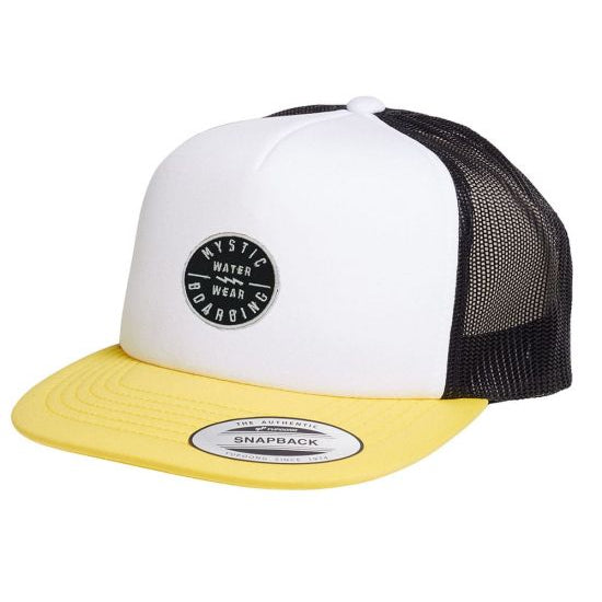 Mystic Boarding Flat Cap White