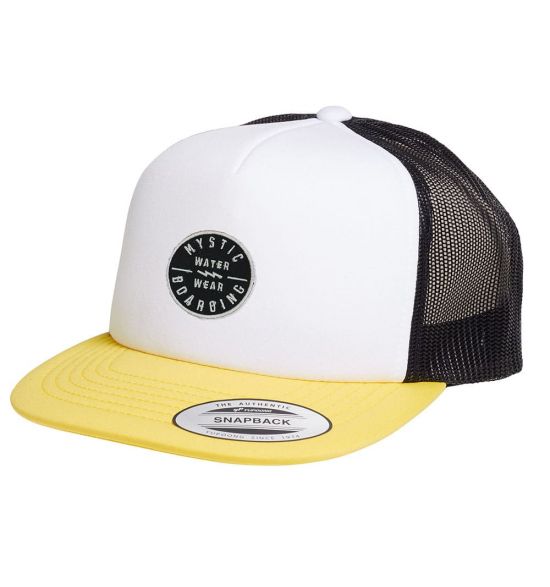 Mystic Boarding Flat Cap White
