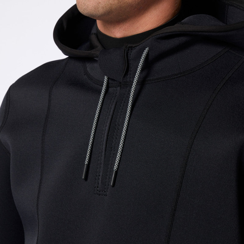 Mystic Fulmar Neoprene Hoodie 3/2mm Black