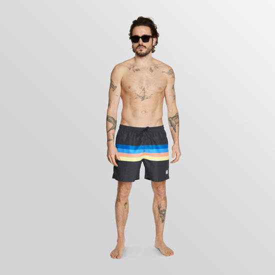 Mystic Stripe Swim Boardshort Rainbow