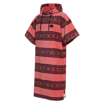 Mystic Poncho Velour Soft Coral