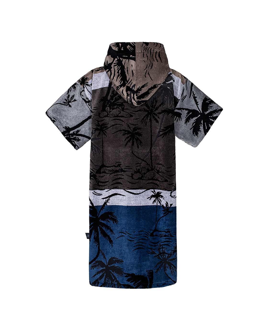 Atlantic Shore Surf Poncho Palm Tree Navy Grey