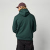Mystic Icon Hood Sweat Cypress Green mit Person von hinten