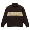 Mystic Slate Half Zip Sweat Dark Brown