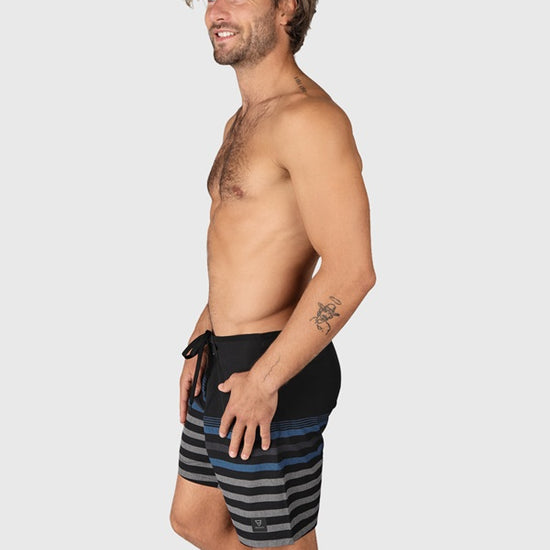 Brunotti Paitor-Stripe Men Boardshort Black