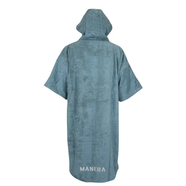 Manera Winter Poncho - Smoke Blue