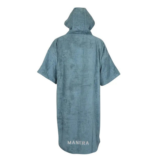 Manera Winter Poncho - Smoke Blue