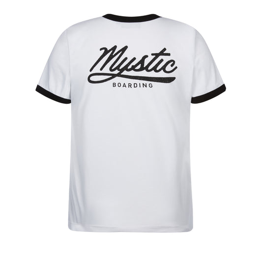 Mystic Classic Ringer Tee Women White