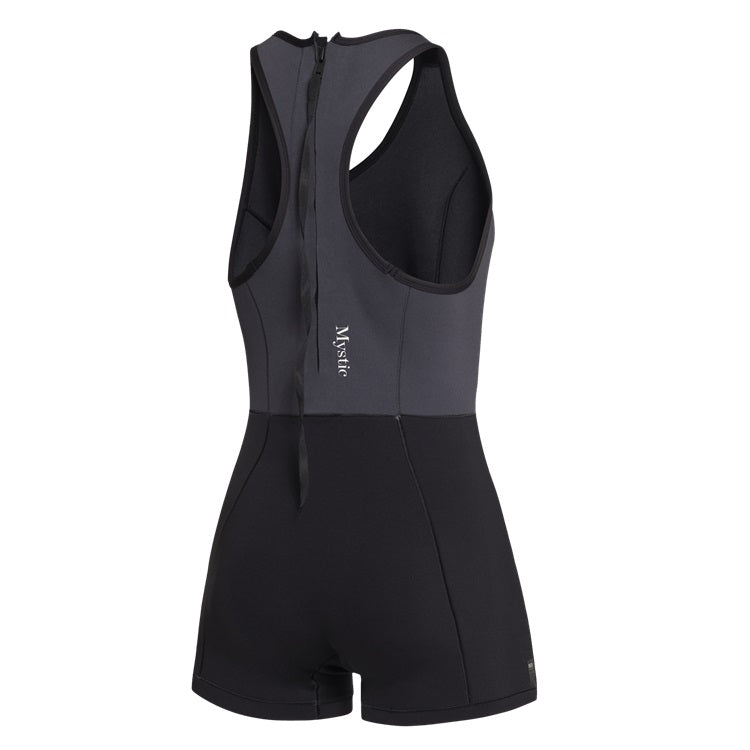 Mystic Lunar Short John 2/2mm Bzip Women Black