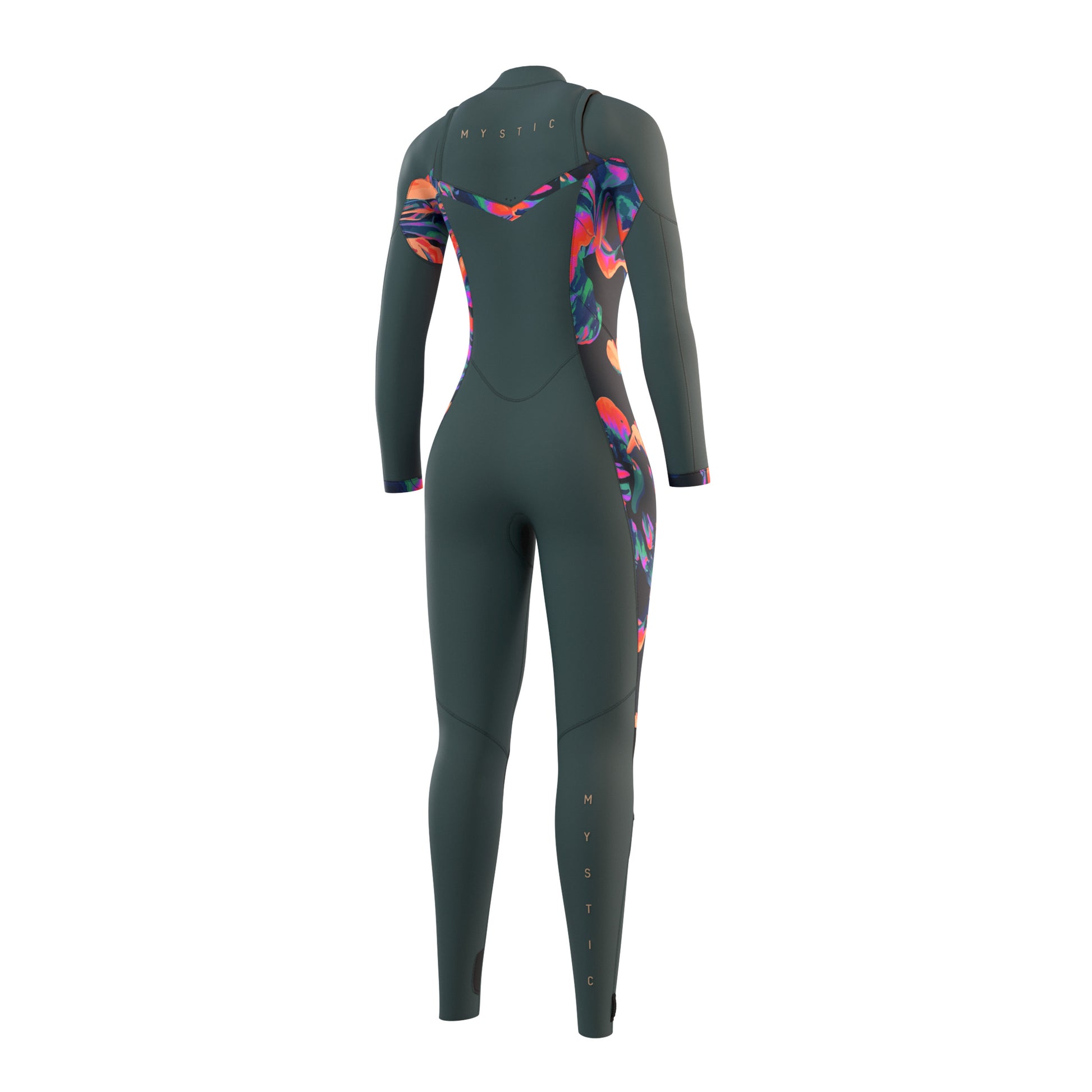 Mystic Dazzled Fullsuit 5/3mm Fzip Dark Leaf