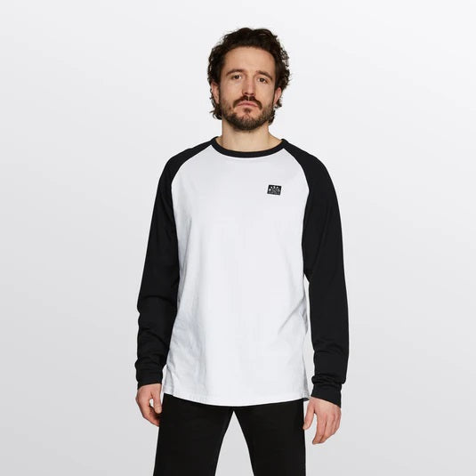 Mystic Lowe Langarm Tee Black White