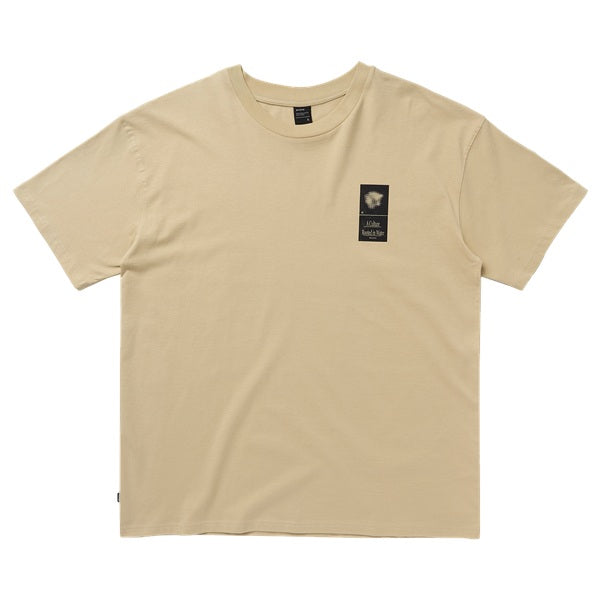 Mystic Pansy T-Shirt Pale Khaki