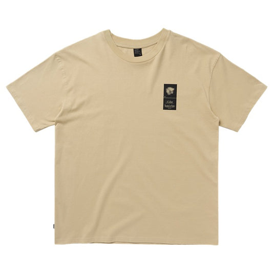 Mystic Pansy T-Shirt Pale Khaki