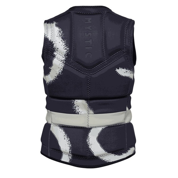 Mystic Evoke Impact Vest Fzip Wake Women Black Allover