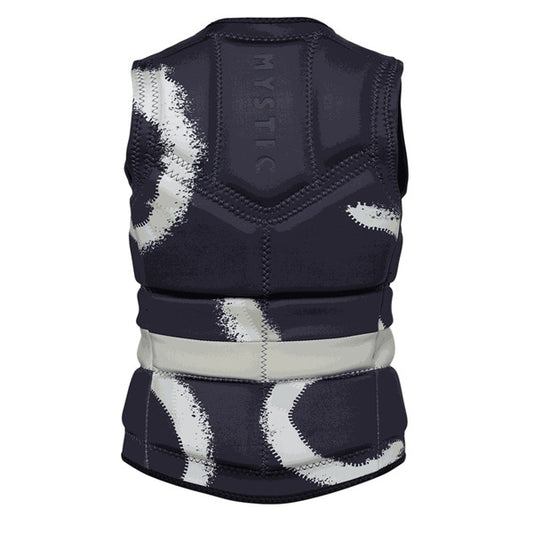 Mystic Evoke Impact Vest Fzip Wake Women Black Allover