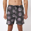 Mystic Artwork Swim Boardshort Deep Purple