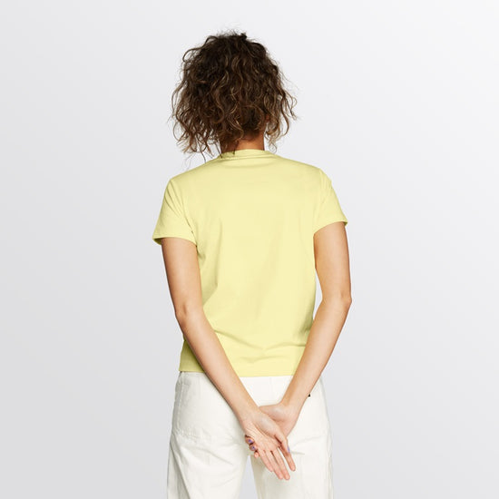 Mystic Brand Tee Women Pastel Yellow
