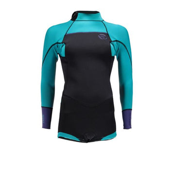 Brunotti Defence Longarm Shorty 3/2 D/L Women Wetsuit Mint Purple