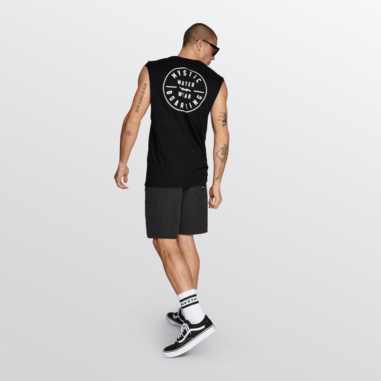 Mystic Boarding Sleeveless Tee Black
