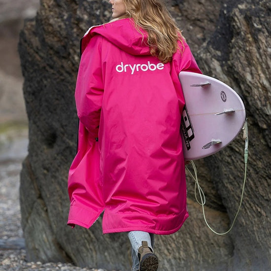Dryrobe Advance LS Poncho Pink Light Grey