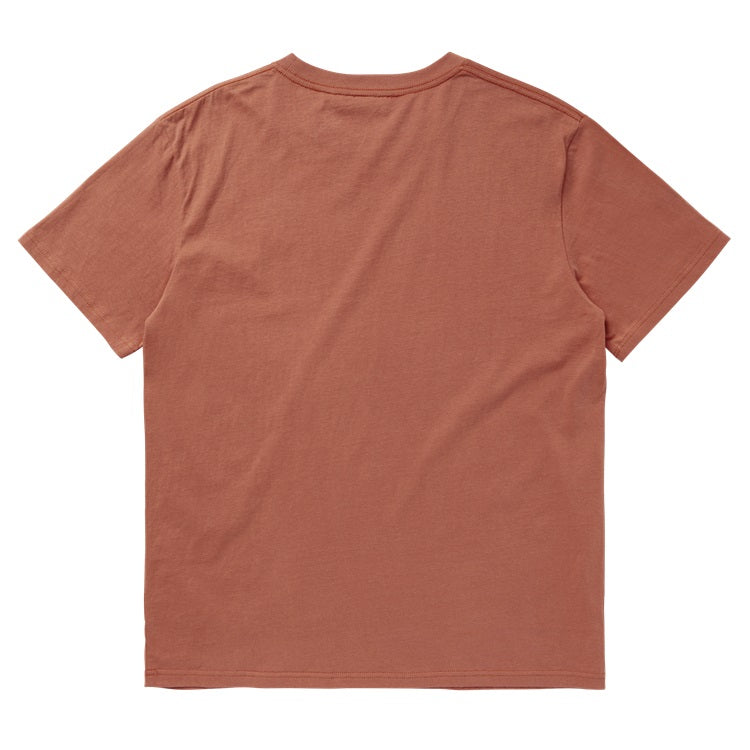 Mystic Backwash Tee Raw Coral