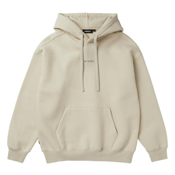 Beiger Oversized Hoodie mit Kangaroo-Tasche und MYSTIC-Logo