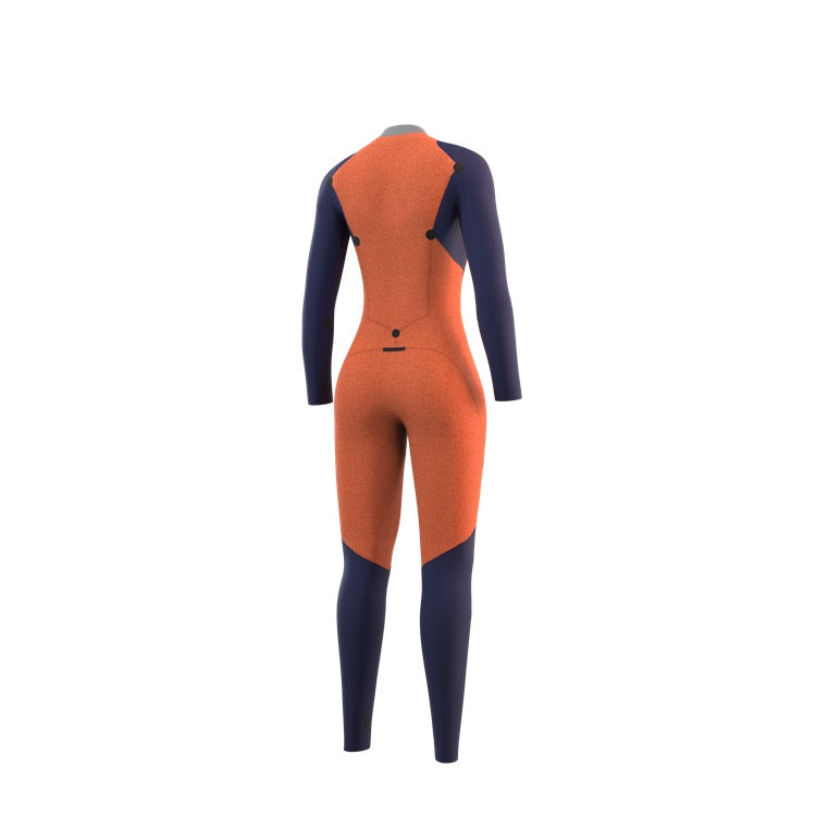 Mystic Dazzled Fullsuit 5/3mm Bzip Women 2023 Night Blue von innen hinten