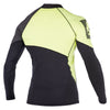 Mystic Crossfire Rash Vest L/S Lime
