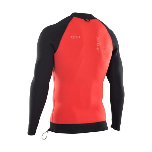 ION - Neo Top Men 2/2mm LS Red Black