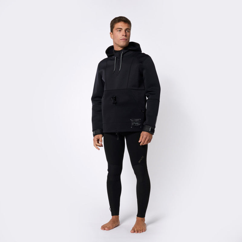 Mystic Fulmar Neoprene Hoodie 3/2mm Black