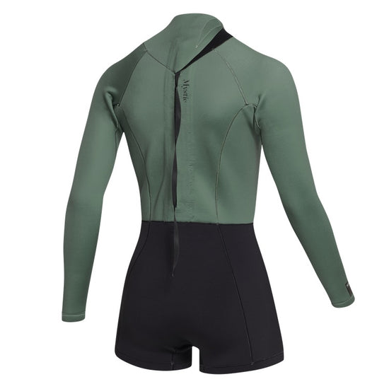 Mystic Lunar Longarm Shorty 2/2mm Bzip Dark Olive