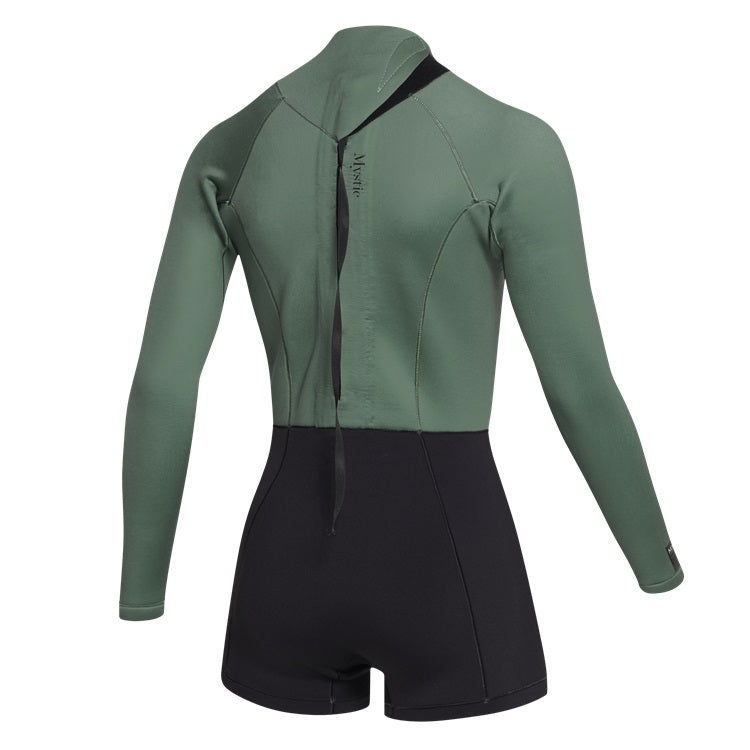 Mystic Lunar Longarm Shorty 2/2mm Bzip Dark Olive