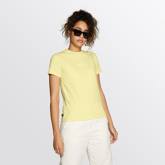 Mystic Brand Tee Women Pastel Yellow