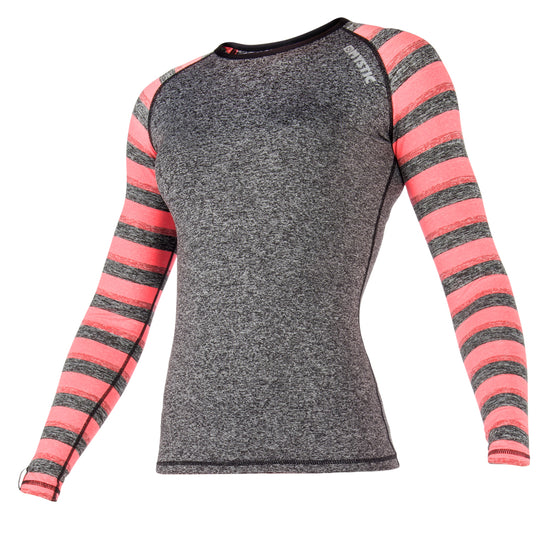 Mystic Dazzled Rash Vest L/S Coral