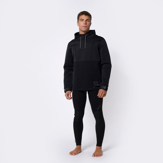 Mystic Fulmar Neoprene Hoodie 3/2mm Black