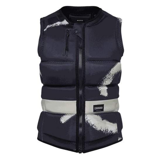 Mystic Evoke Impact Vest Fzip Wake Women Black Allover