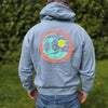 Schwerelosigkite Hoodie Wind Waves Blue